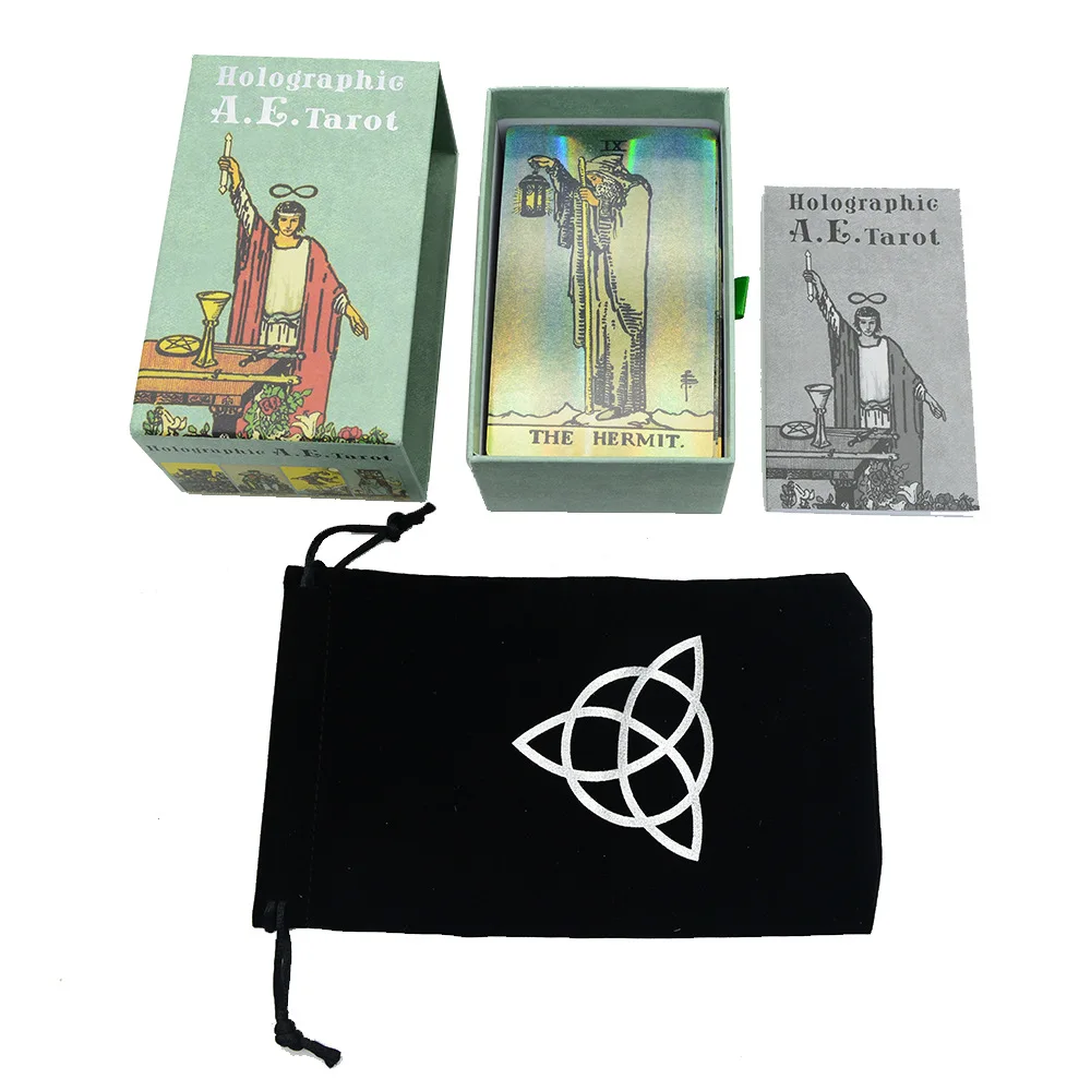 12x7cm Waite Tarot Card with Guide Book 78Pcs Pull Out Gift Box Full English Divination Fate Oracles Deck Cards Board Game