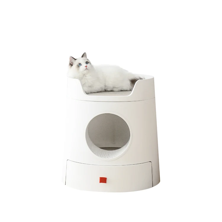 Fashion style cat toilet with Shovel excrement tools Drawer type cat litter box with intelligent deodorizer cat toilet