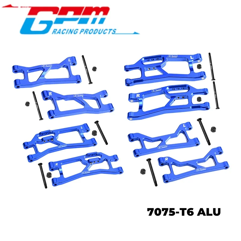 

GPM XRTM4567 7075 ALLOY FRONT + REAR (UPPER & LOWER) SUSPENSION ARMS FOR TRAXXAS MINI XRT VXL 3S RC Upgrade
