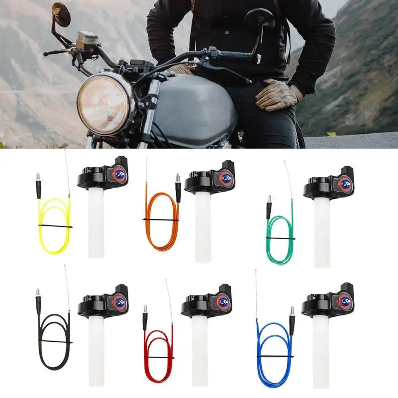 

Motorcycle Handle Grip Throttle Cable Kit for Off-road ATV Beach Car Visual Throttle With Cable 50-250CC Large Oil Twist Handle