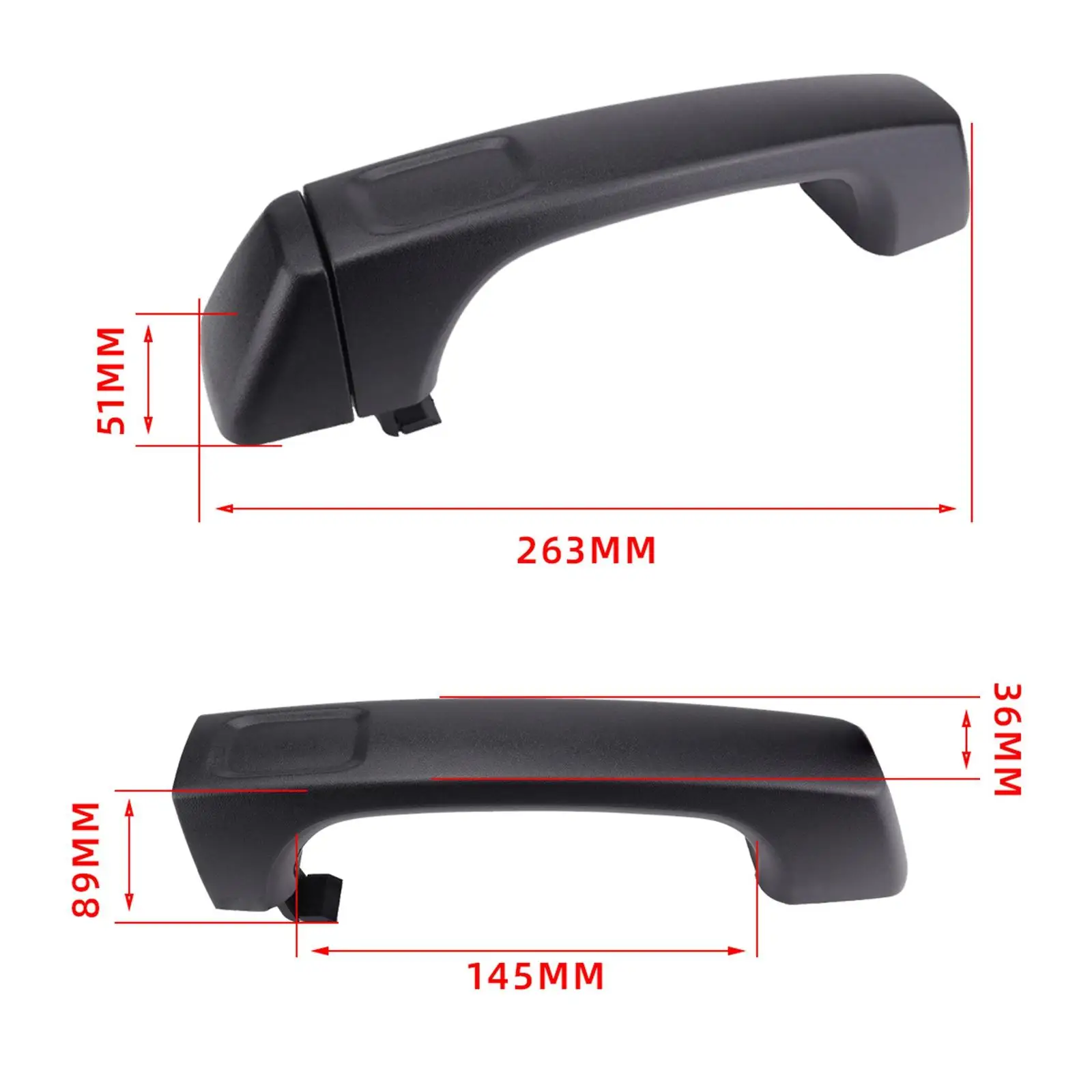 5Pcs Door Handle Replaces Black High Performance 25957911 for Hummer H3