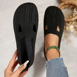 Women Flat Shoes Fashion Mesh Breathable Loafers Shoes for Women Light Slip on luxury Flats Casual Non-Slip Sneakers Women