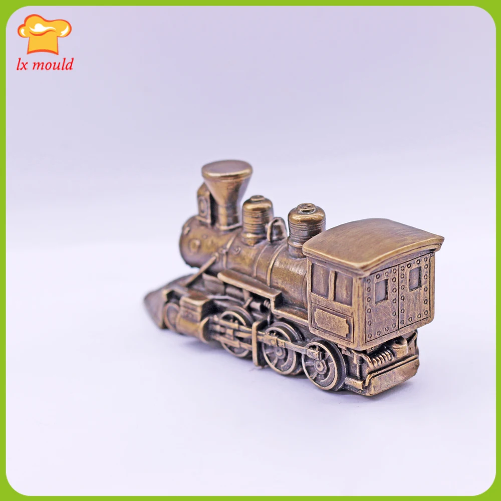 New 3D Locomotive Silicone Mould Jelly Chocolate Cake Baking Silicone Molds Retro Locomotive Suitable for Candle Soap Resin Mold