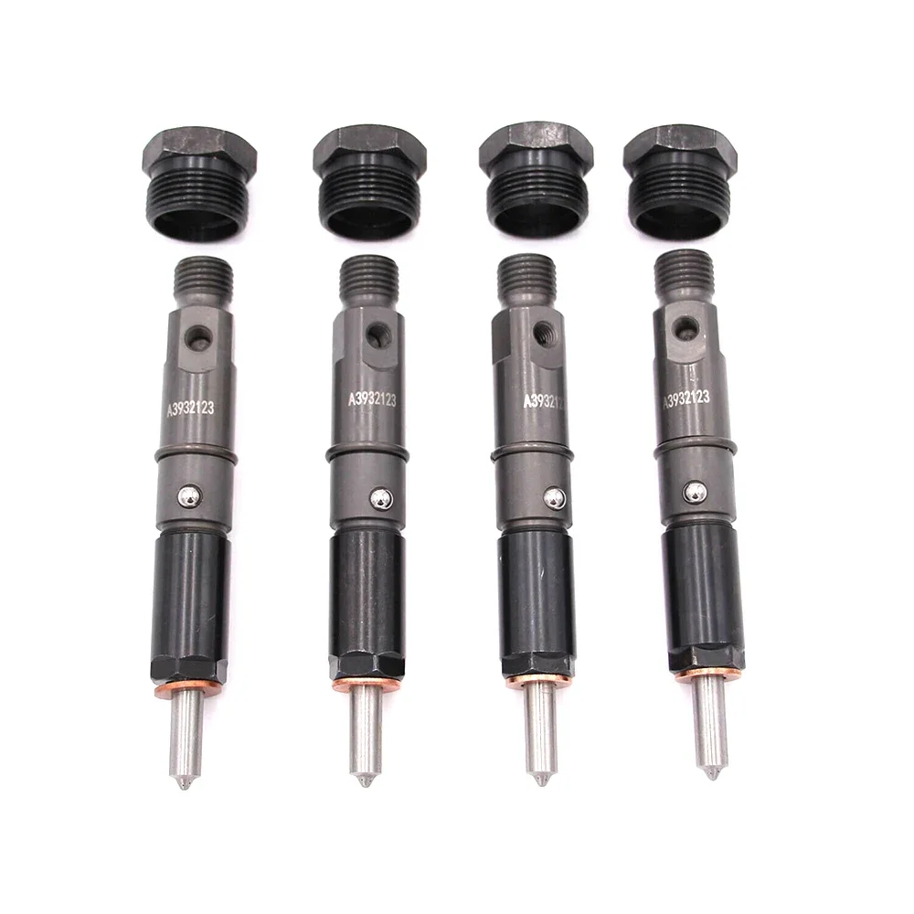 

4 Pc Diesel Fuel Injectors set OEM Fit 3932123 for Cummins 4BT 3.9L Diesel Engine Truck New 3 month Warranty