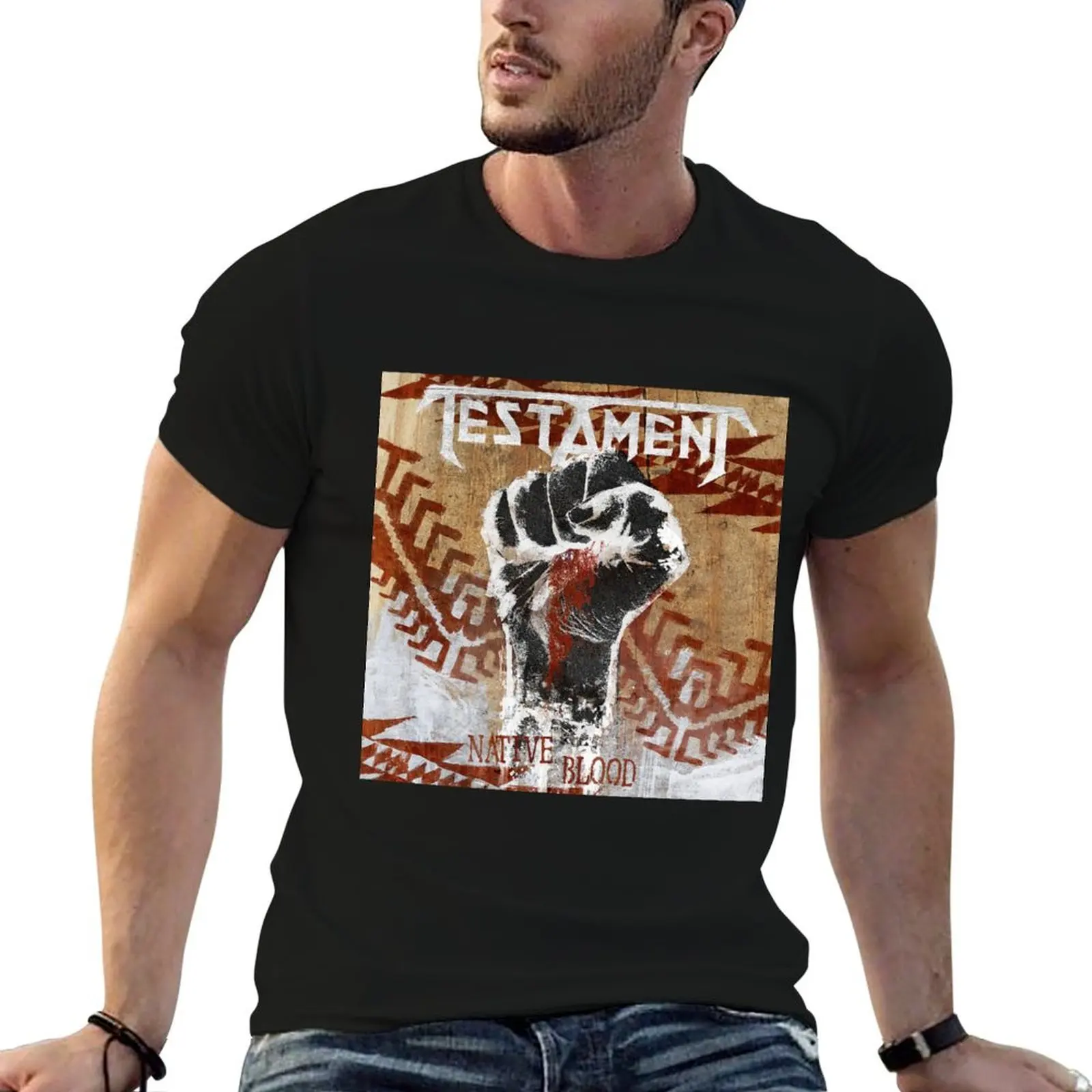 

Testament Native blood T-Shirt man t shirts for men printed t shirts for man T-Shirt