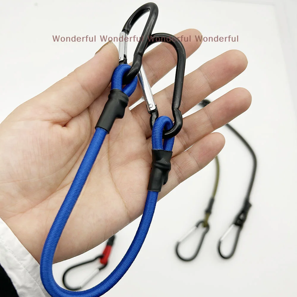 

30-120CM Elastic Tie Strap Bikes Tie Car Luggage Packing Roof Rack Strap Green Stretch Ropes 6MM Bungee Cords With Hooks