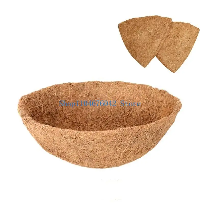652F Coconut-Palm Cushion For Plastic Flower Pot Square Circle Gardening Soil Lock-Design Mat-Flower Pot Plant Change Cushion