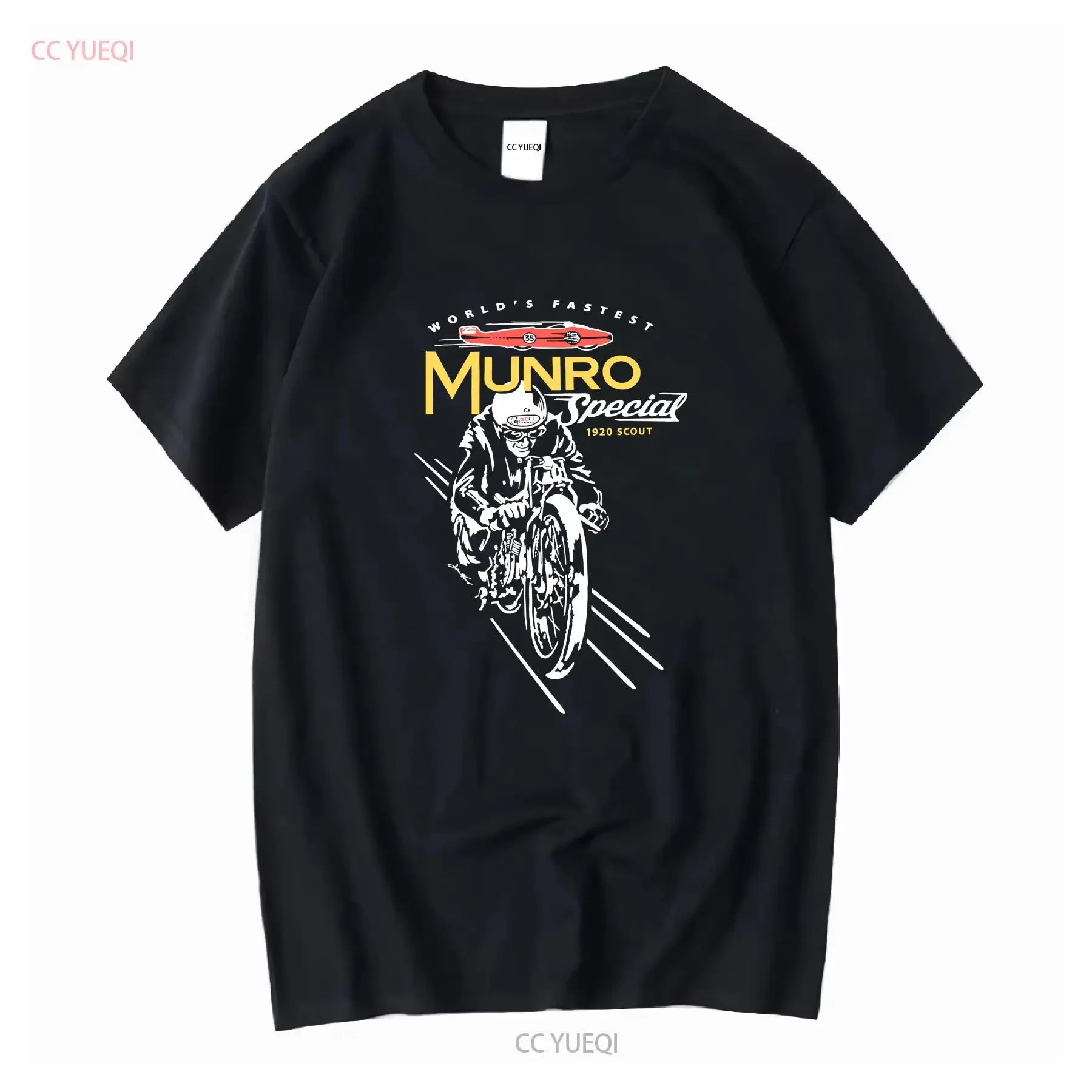 Camiseta de música de motocicleta nacional Anamosa Iowa XL Munro especial 1920 Scout vintage lavada ligeramente cómoda