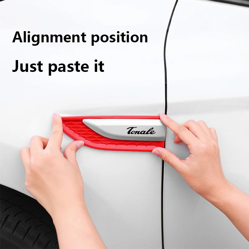 جسم السيارة واقية ABS ملصق سيارة درابزين الجانب شفرة شارة ل ألفا روميو تونال اكسسوارات السيارات جسم السيارة واقية ملصق