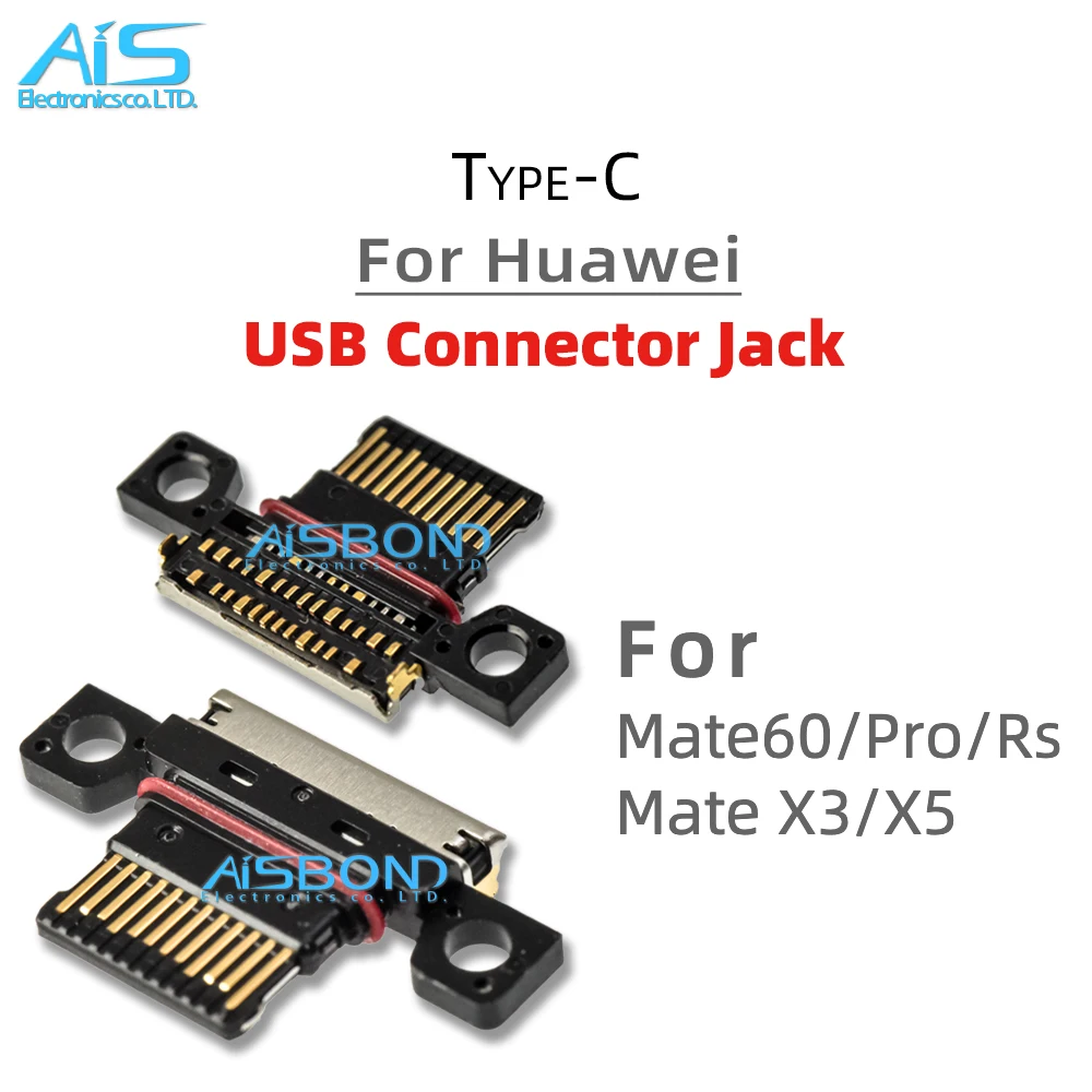 

5Pcs/Lot Type-C USB Charging Port Jack socket charger Connector dock For Huawei Mate 60 Mate60 Pro RS 60Pro 60RS X3 X5
