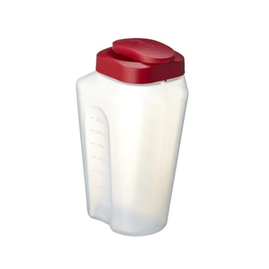 1 Quart Bottle with Snap Lock Easy-Pour Lid, BPA Free, Clear