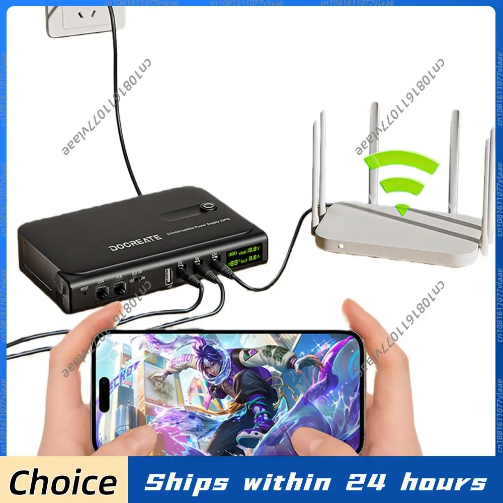 

Мини-ИБП (источник бесперебойного питания) без батареи, портативный, для резервного питания, поддерживает 5В/9В/12В