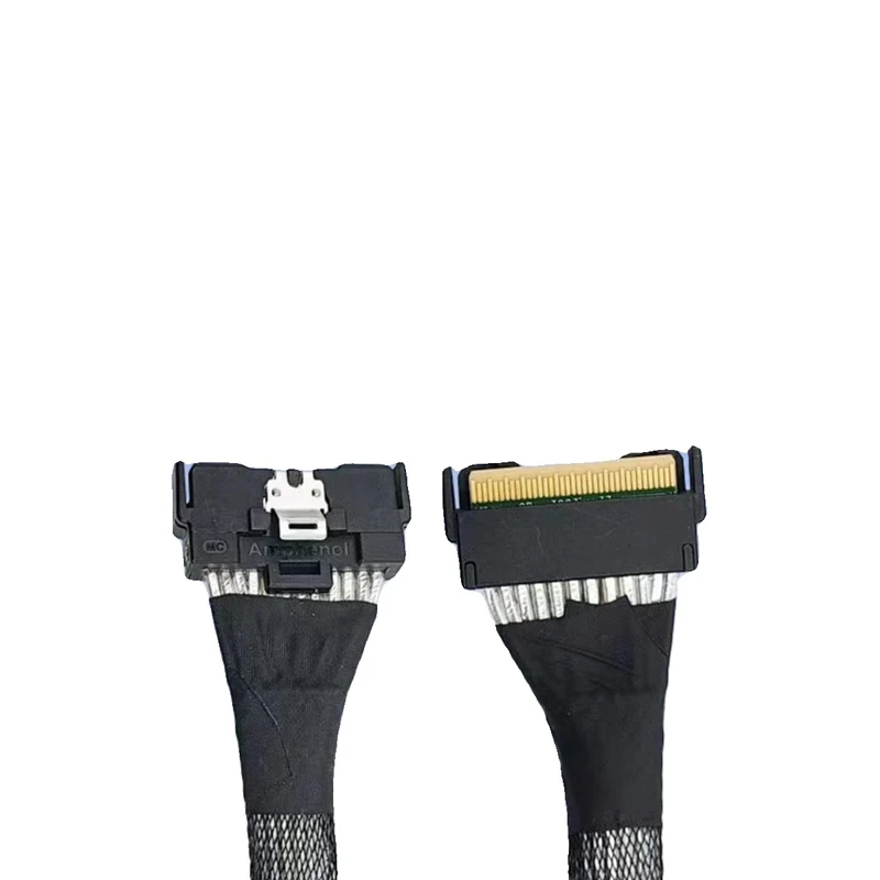 MCIO 8i to Dual SFF-8639 U.2/2xMCIO 4I/8654 8I/MCIO 8I Breakout Splitter Cable, 12Gbps Internal Storage Data Cable