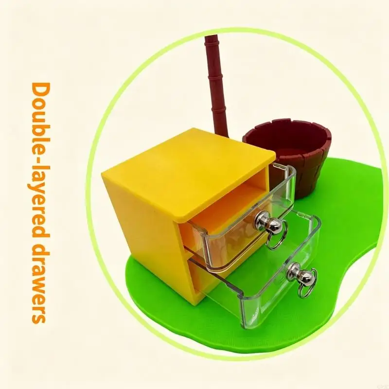 G92C Pet Hamster Treats Feeder Entertainment Toy For Small Rodents Animal Mental Stimulation Exploration Exercise Toy