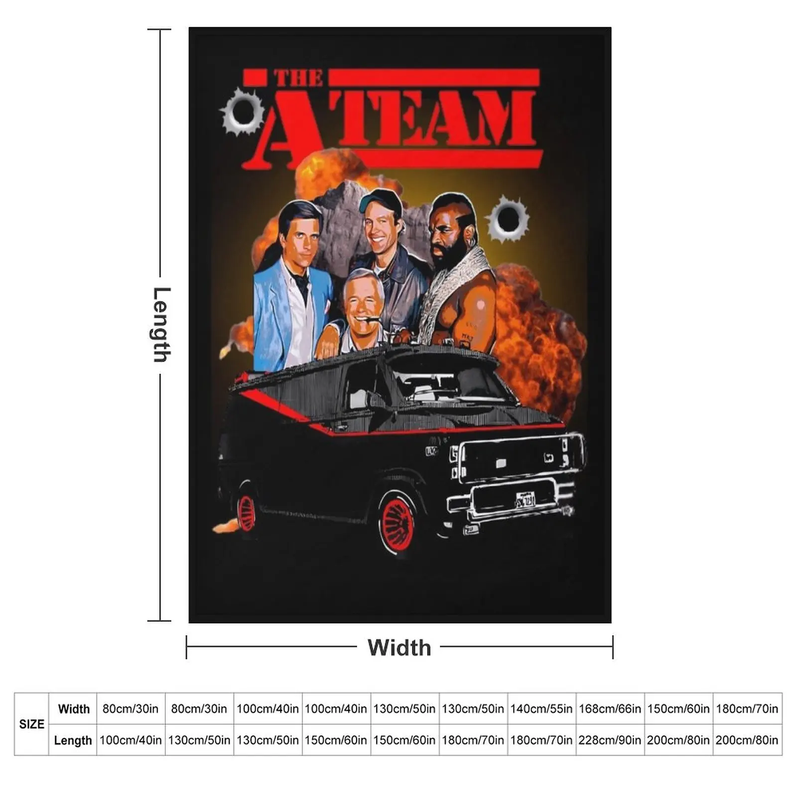All Risk Agency The A Team Throw Blanket blankets ands Furrys Winter beds cosplay anime wednesday christmas decoration Blankets