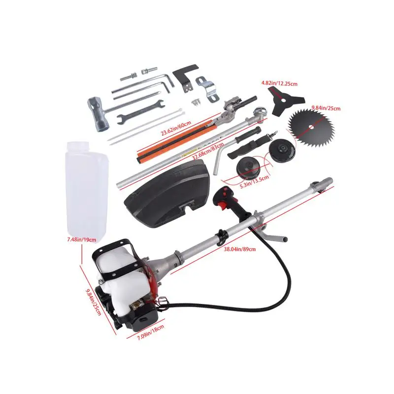 Gas Powered 2-Cycle String Trimmer for Weeds and Grass Maintenance