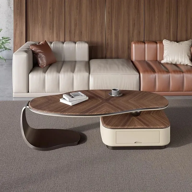 

Service Trendy Coffee Table Design Unique Italian Aesthetic Large Coffee Tables Storage Room Decor Mesas Bajas Home Furniture