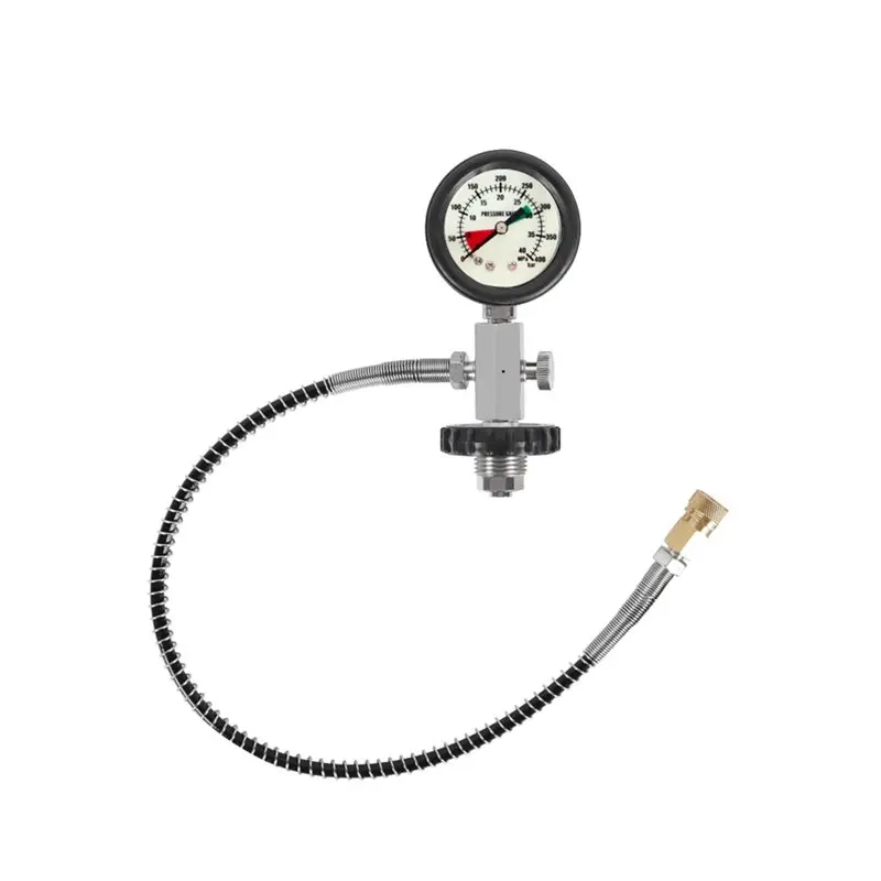 

НОВИНКА! ABKG】 Адаптер для заправки баллонов для дайвинга с манометром, соединитель G5/8 для заправки баллонов DIN, шланг высокого давления