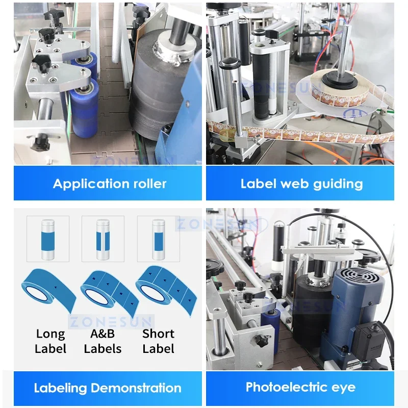 ZONESUN Automatic Bottle Filling and Capping Machine Monoblock Labeling Machine Integrated Line Chubby Gorilla Bottles ZS-AFCL2