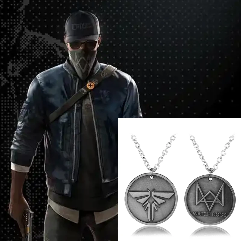 Aiden Pearce Cosplay Props Game Watch Dogs Personalized Neck Chain Sweater Chain Halloween Christmas Presents