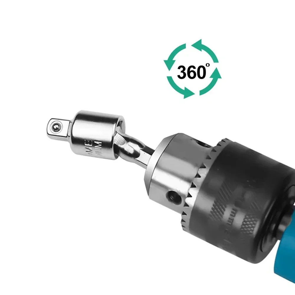 

Socket Adapter Electric Drill Socket Adapter Set with 360 Degree Rotation and Chrome Vanadium Steel Construction