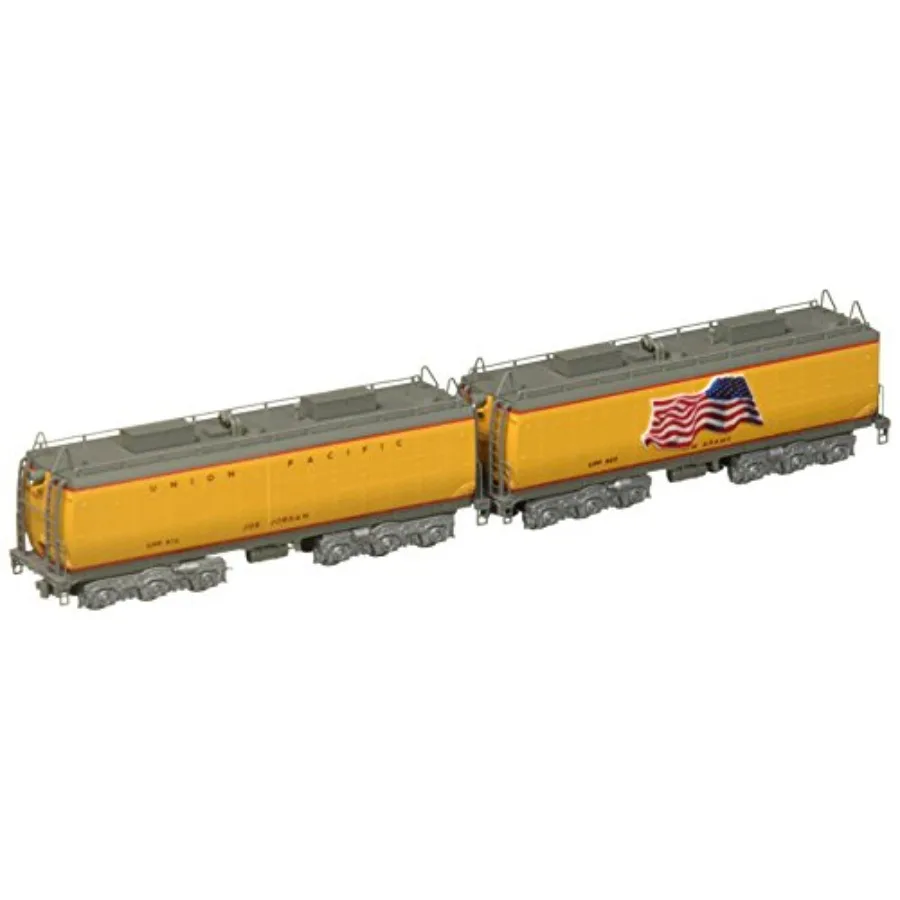 

USA model train products N scale Union Pacific water tender 2-car set for layout display, metal body, gray and yellow, realisti
