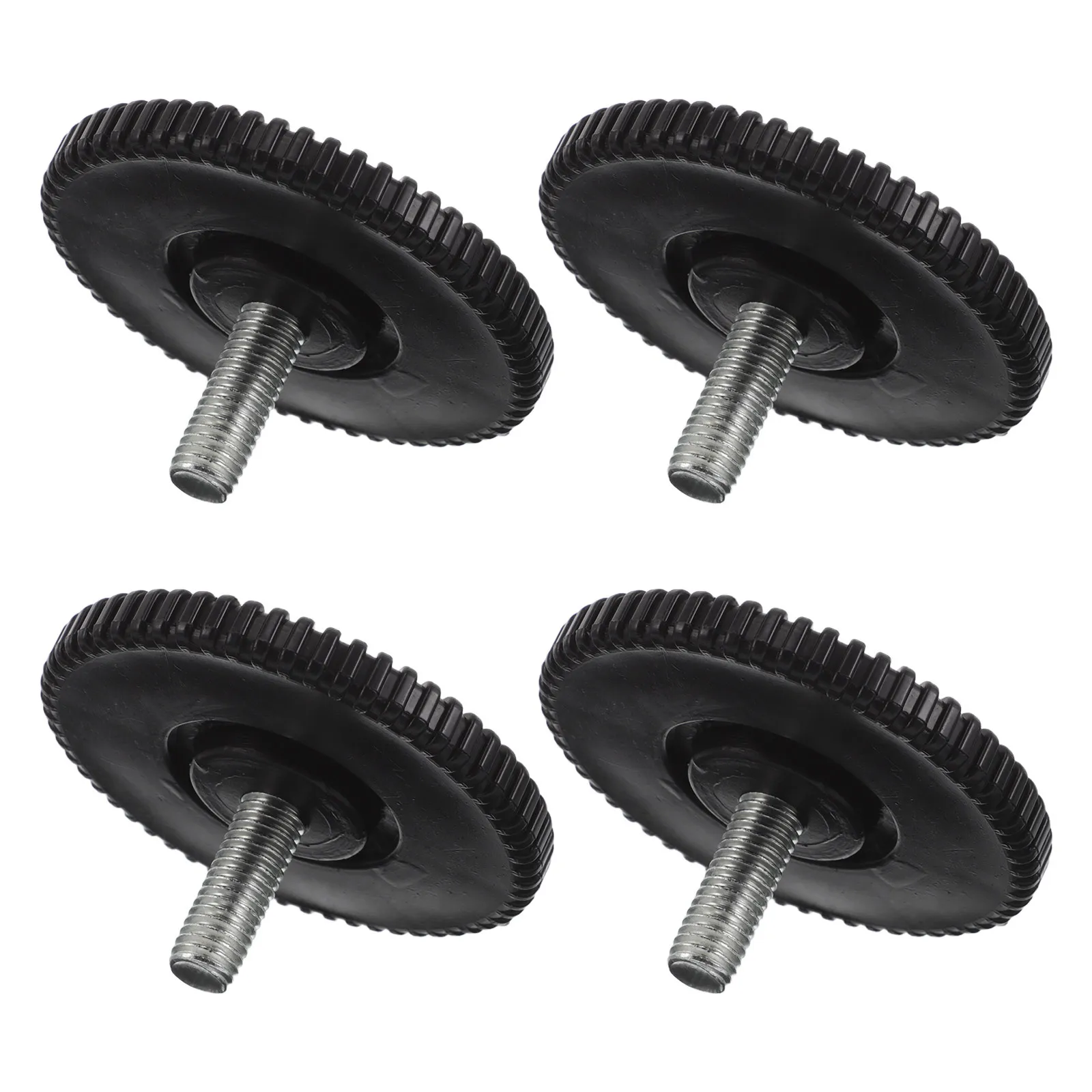 4 قطعة M10 المسمار في الأثاث التسوية قدم منصات ل مفرغة أريكة الجدول المضادة للانزلاق قابل للتعديل التسوية البلاستيك الأسود #1