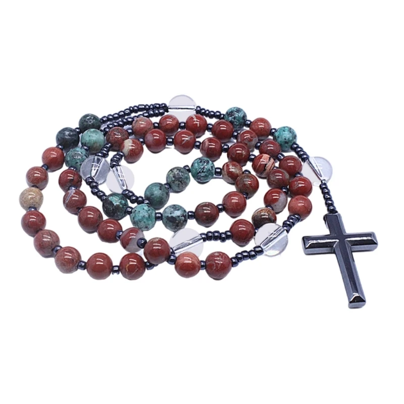 Pendant Necklace Unisex Fashion Jewelry Office Wear Accessory Stone Texture N2UE