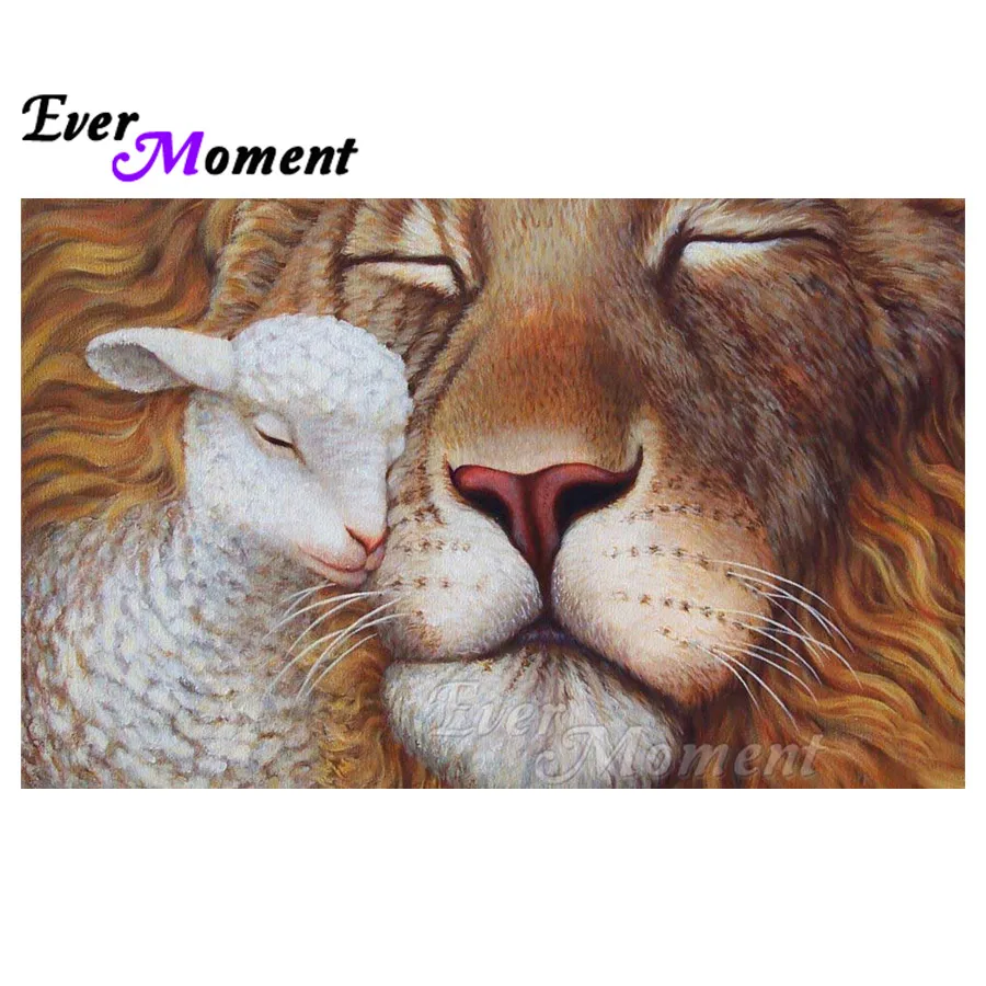

Алмазная картина Ever Moment, животное, вышивка крестиком, 5D DIY, полная квадратная Алмазная вышивка, мозаика, украшения для дома, подарок ASF1282