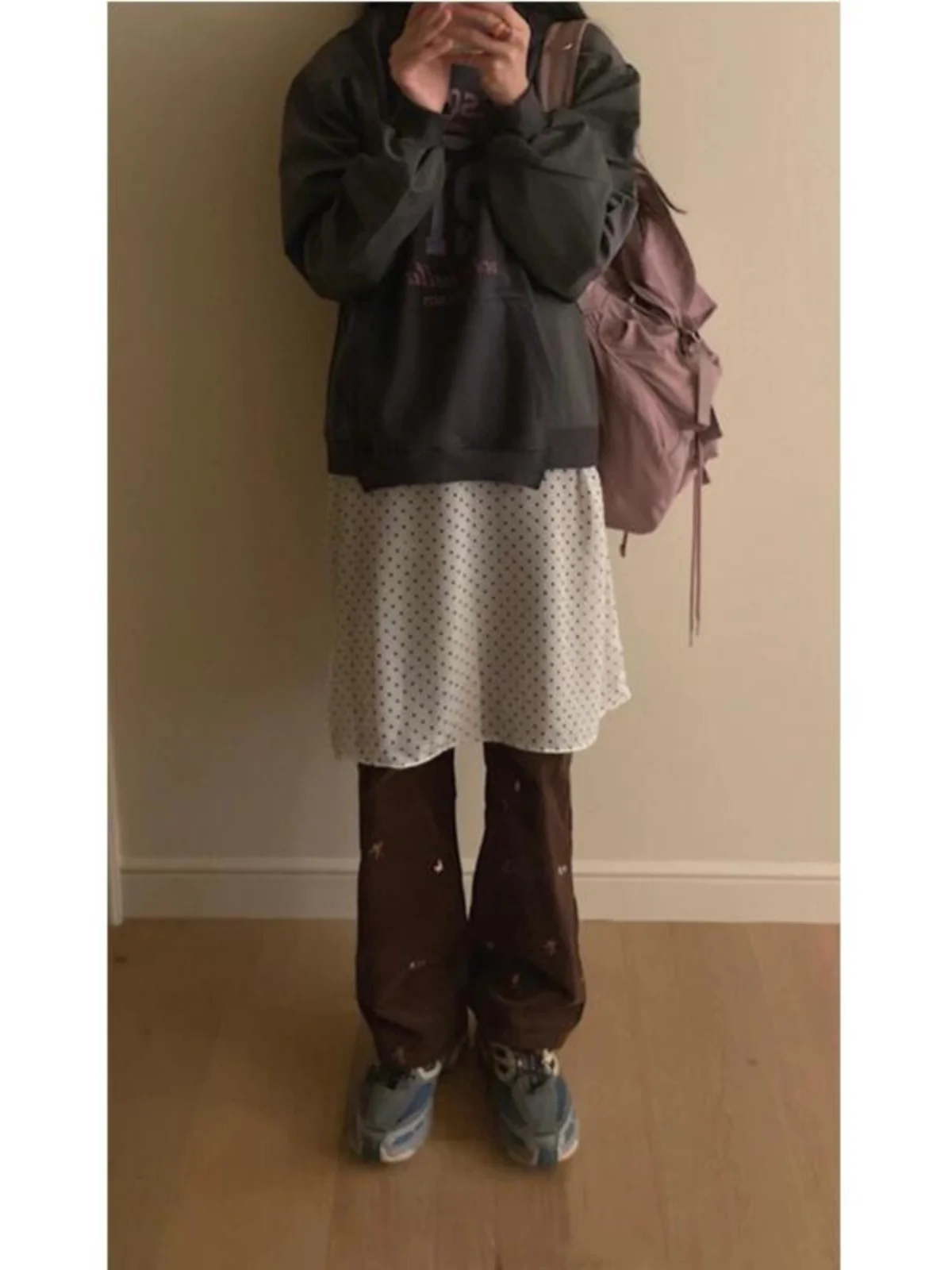 レディース ブラウン バギー コーデュロイ パンツ ヴィンテージ Y2K ストレートパンツ 原宿系 オーバーサイズ ハイウエスト トラウザーズ 2000年代風 2025