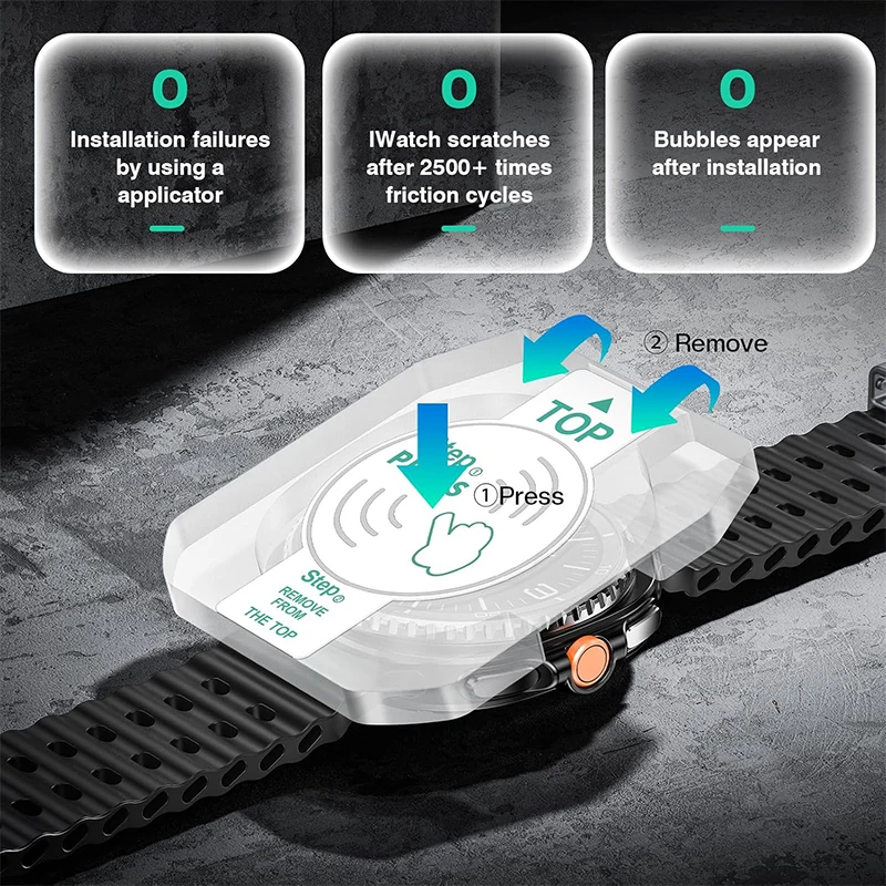 1 Stück Displayschutzfolie aus gehärtetem Glas mit Werkzeugsatz für Galaxy Watch 8/8 Classic 40 mm 44 mm 46 mm, stoßfester Displayschutz
