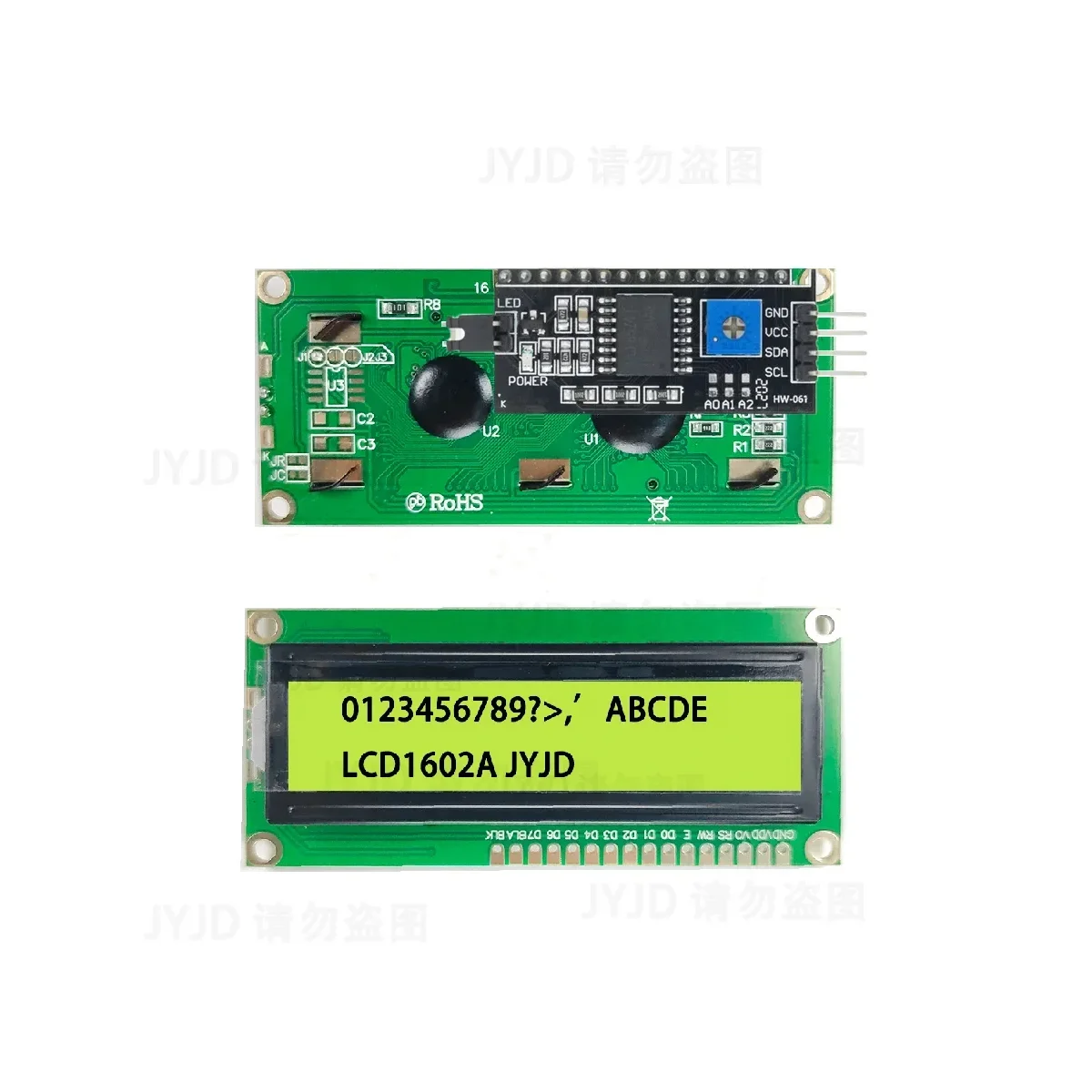 LCD1602+I2C 1602 16x2 1602A Blue/Green screen HD44780 Character LCD /w IIC/I2C Serial Interface Adapter Module For Arduino