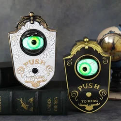 Horror One Eyed Halloween Decoration Doorbell Props Ghost Festival Haunted Prank Props Glowing Sound Horror Eyed The doorbell