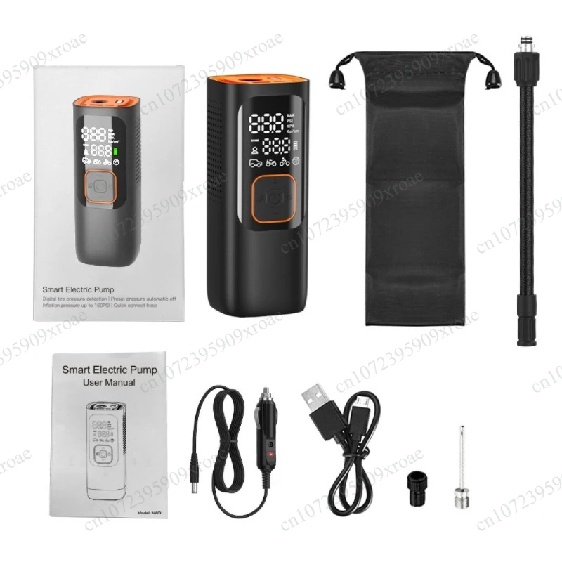 19‑Cylinder Wireless Portable Air Pump Electric Tire Inflator for Car SUV Motorcycle Electric Vehicle