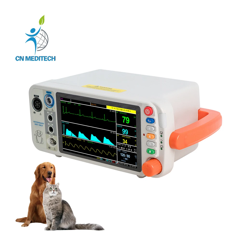 

Pets Clinics and Vet Hospital 7 Inch Color LCD Screen Veterinary Vital Sign Monitor