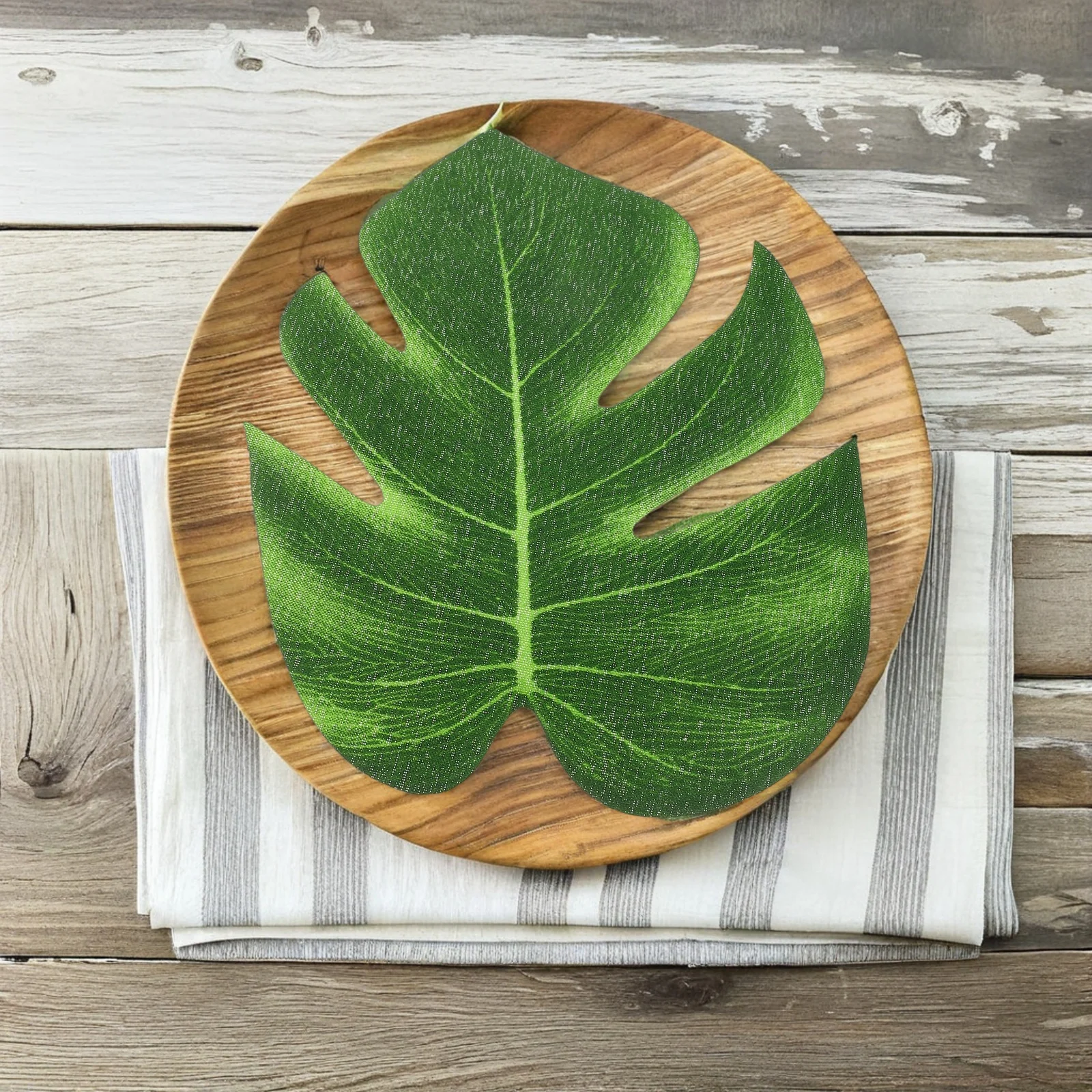 

48Pcs Realistic Monstera Leaves Faux Tropical Greenery for Party Decoration Hawaiian Luau Theme Birthday Wedding Jungle Setting