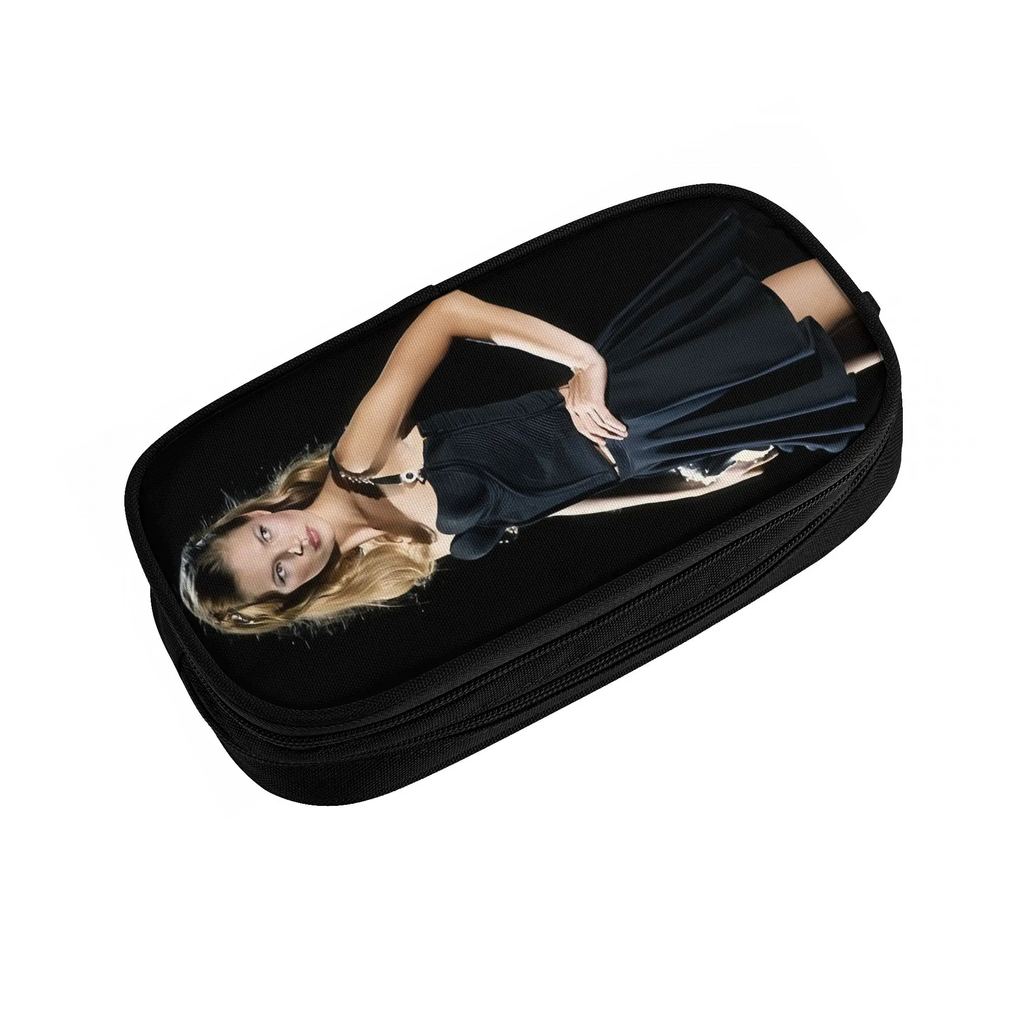 English Model K-Kate M-Moss  Kawaii Pencil Cases Boy Girl Large Capacity  Pencil Pouch Student School