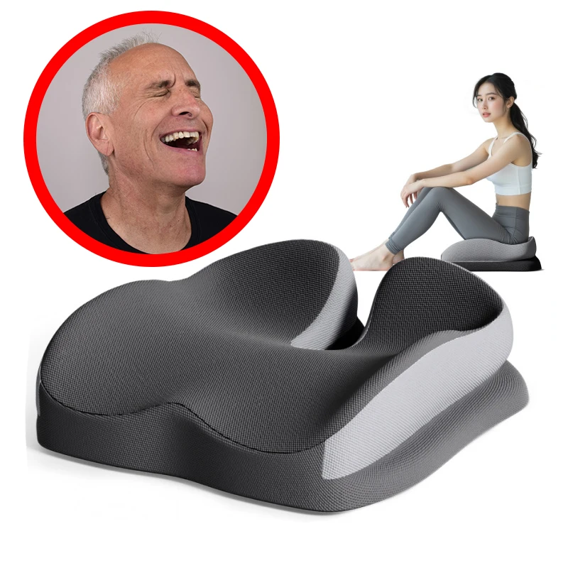 Home Textile Softness Breathable Cushion with Spring Back U-Shaped Hollow Out Seats Office Worker Use Hemorrhoid Recover Tools
