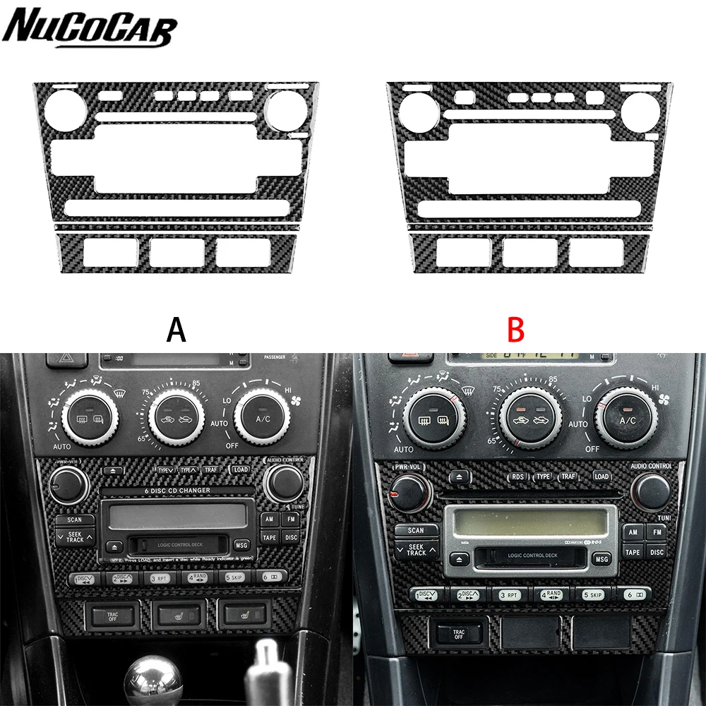 

For Lexus IS IS300 1999-2005 Carbon Fiber Central radio seat heating control panel Car Accessories Interior Decorative Stickers
