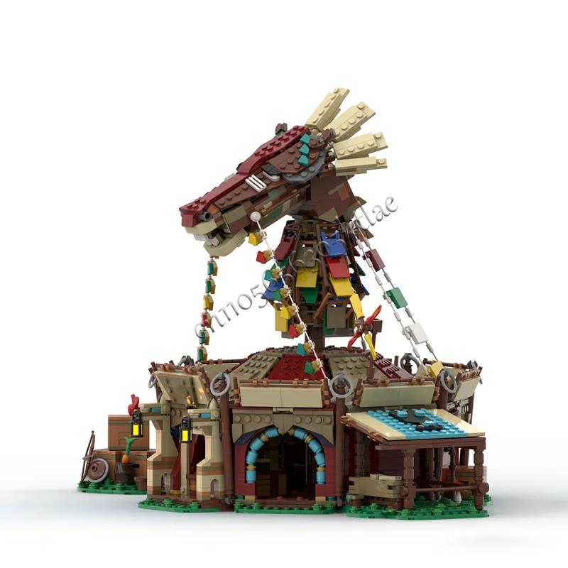 2492 PCS MOC Anpassen Holz Haus Bausteine Ziegel Modell Kinder Pädagogisches DIY Montage Spielzeug Weihnachten Überraschung Geschenk