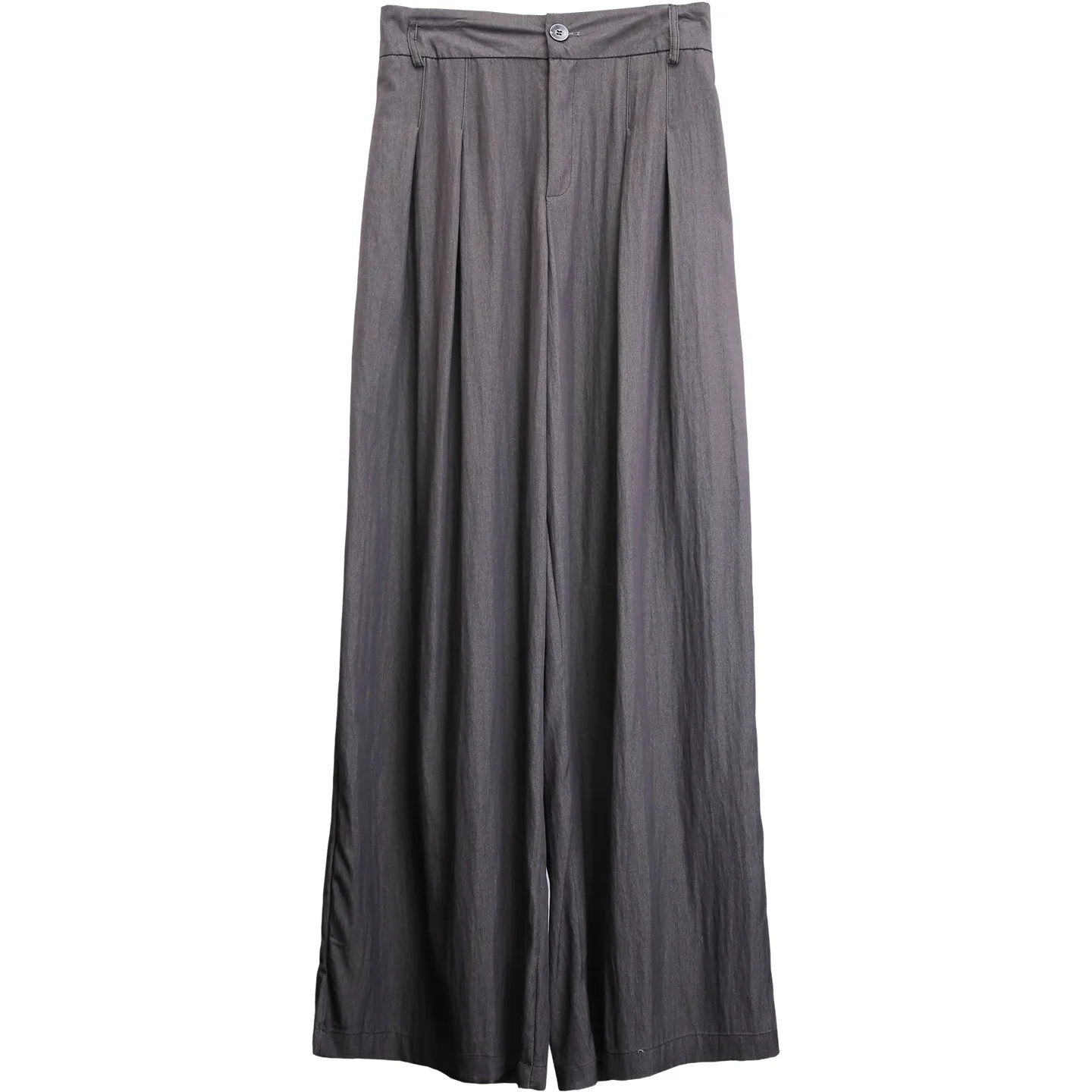 Dark Mountain Deconstructing Wide-Leg Pants Men's Summer Thin and Soft Loose Drooping Design Casual Pants Simple Style