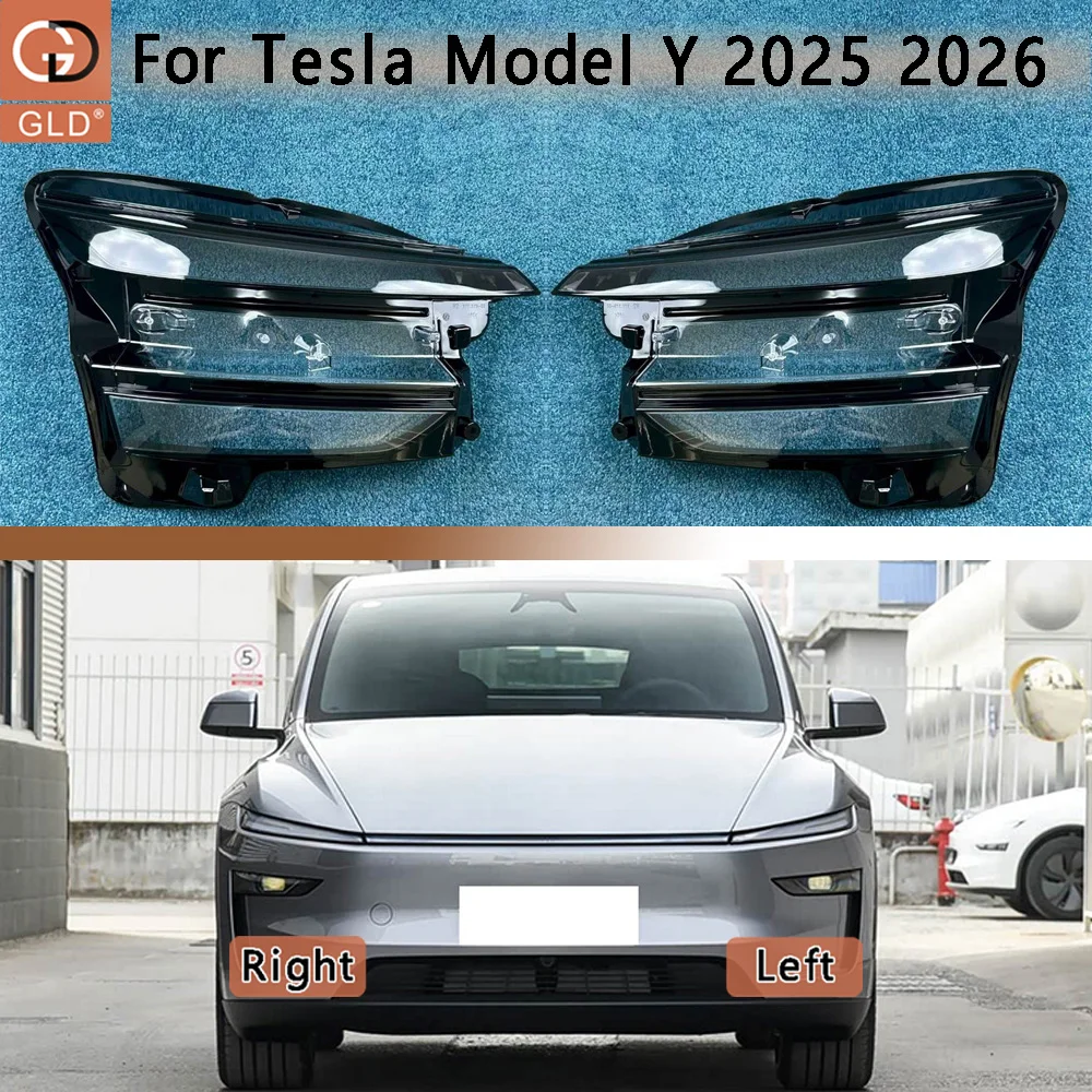 

Front Headlamp Cover Transparent Mask Lamp Shade Headlight Shell Lens Replace The Original Lampshade 2025 2026 For Tesla Model Y