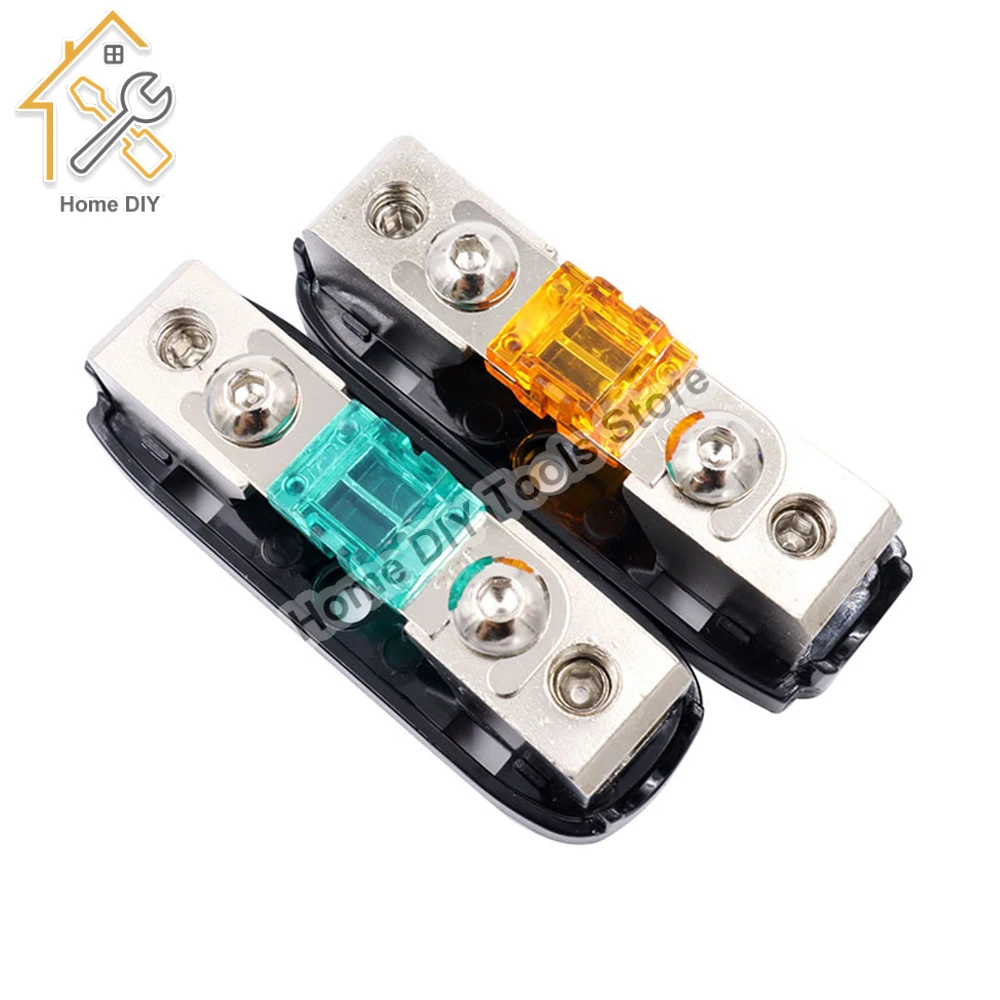 Car Audio Fuse 30A 40A 60A 80A 100A 150A Power Fuse Holder Stereo Audio Single Way AGU Fuse Holder Power Distribution Fuse Box