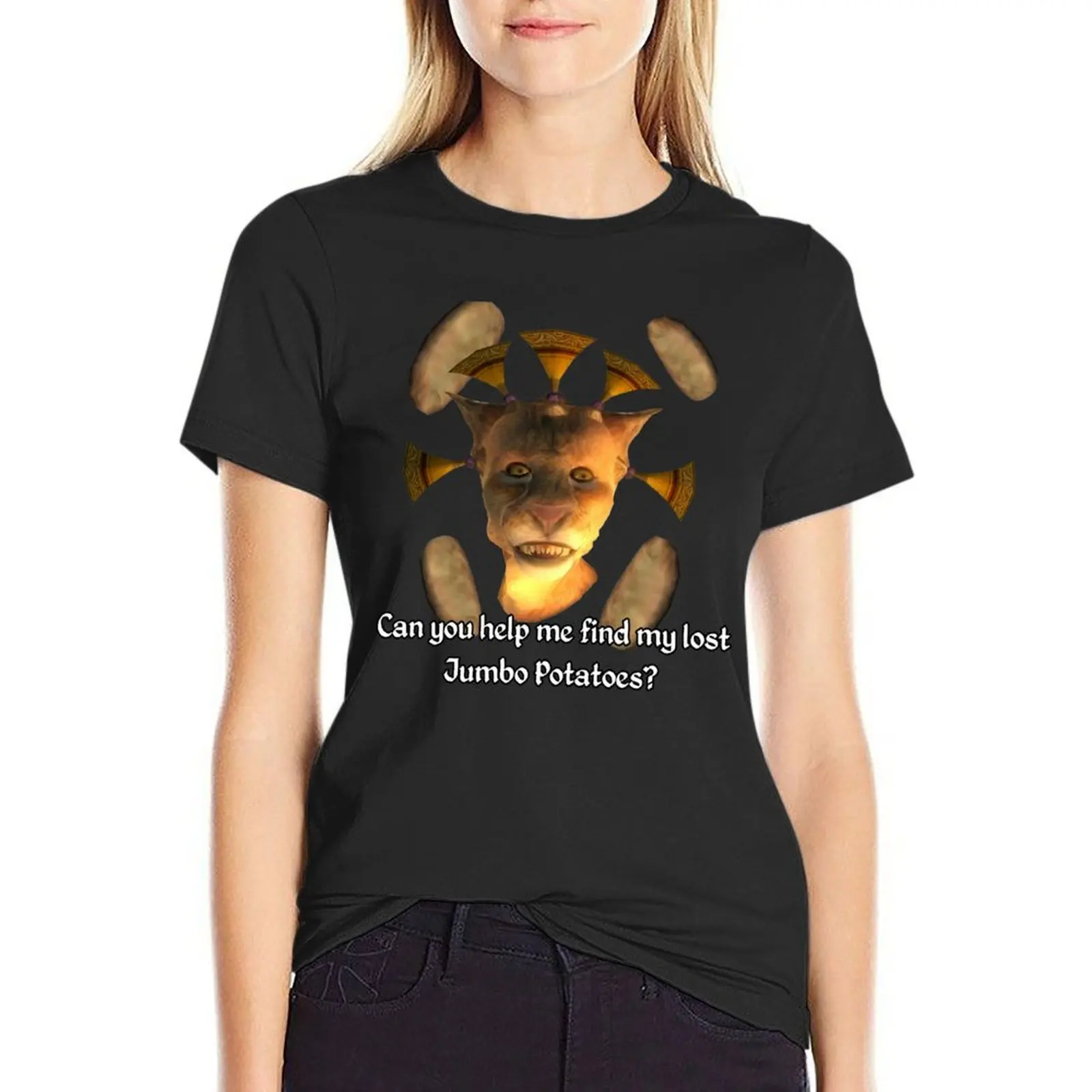

Oblivion Potato Snatcher T-shirt hippie clothes cute tops oversized Woman T-shirts