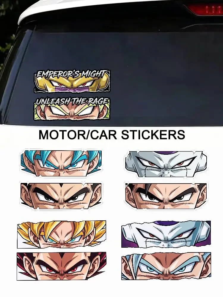 

DRAGON BALL EYES GOKU Vegeta High Visibility Reflective Decal Scratch Hide Sticker Fit Car Motorcycle Helmet Refrigerator