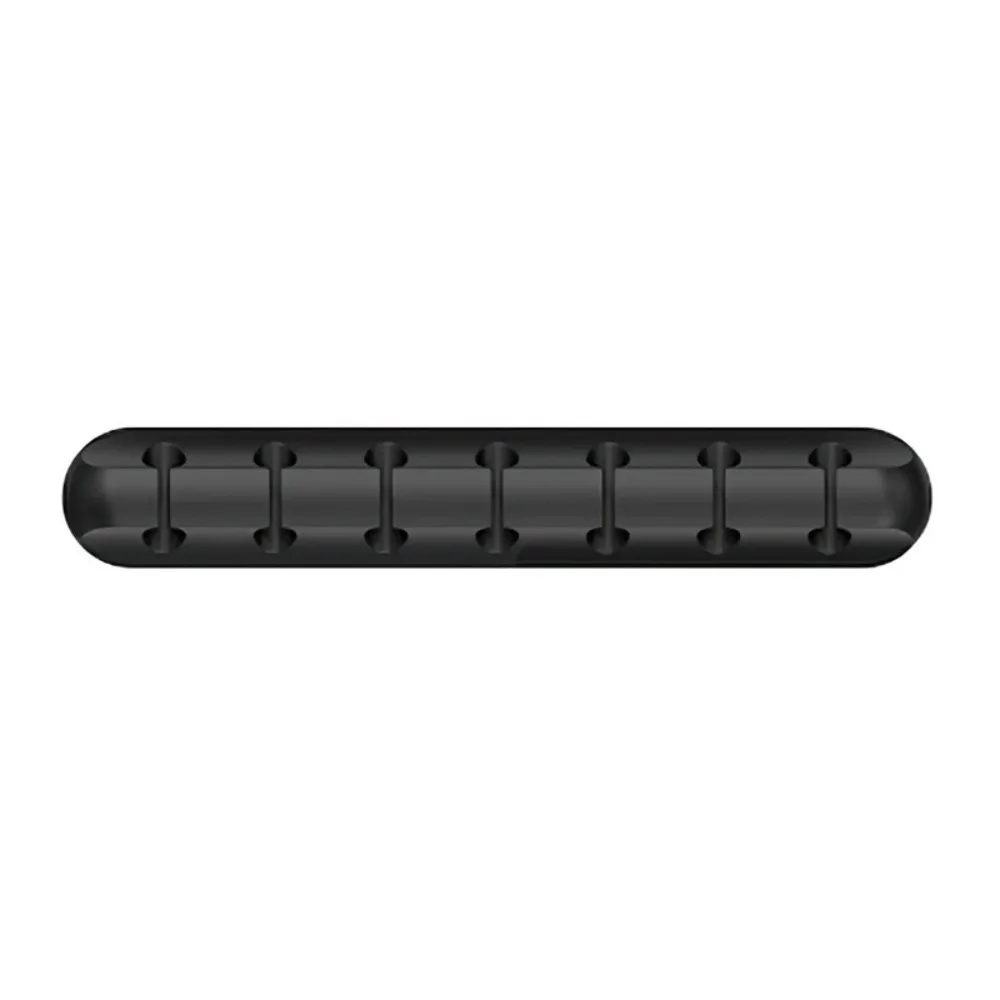 New Black Cable Organizer Flexible Silicone Wire Holder Desktop Tidy Management Clips For Mouse Keyboard Earphone Protector