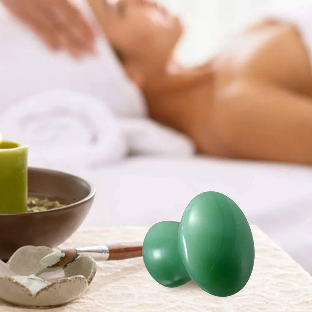 

Набор из 2 массажных камней Гуаша в форме гриба для лица, для массажа и скульптурирования, инструмент для скребкового массажа кожи, камень Гуаша