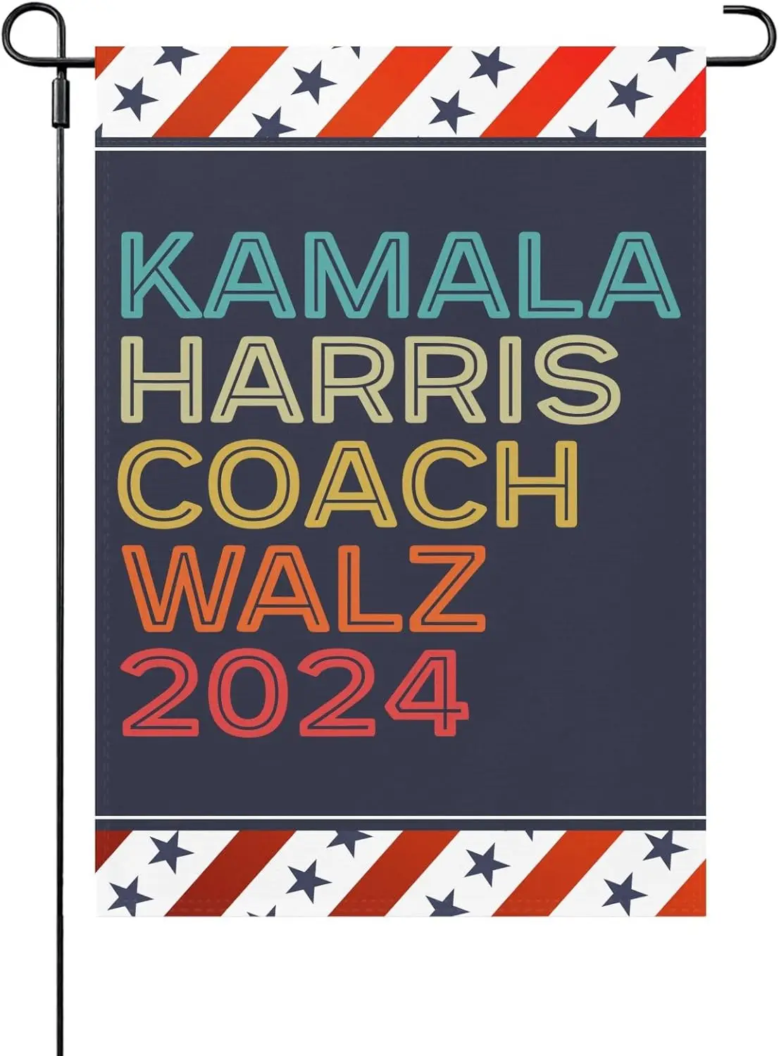 Harris Waltz 2024 Kamala Harris Coachs House Flags One SizeHumorous Funny Garden Flag Double Sided For Farmhouse Funny Garden Fl