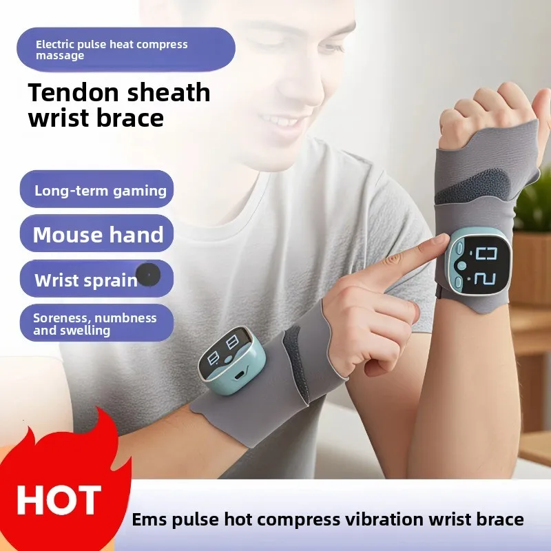 Hand hot compress massager mouse hand wrist guard wrist tenosynovitis care hot compress pulse