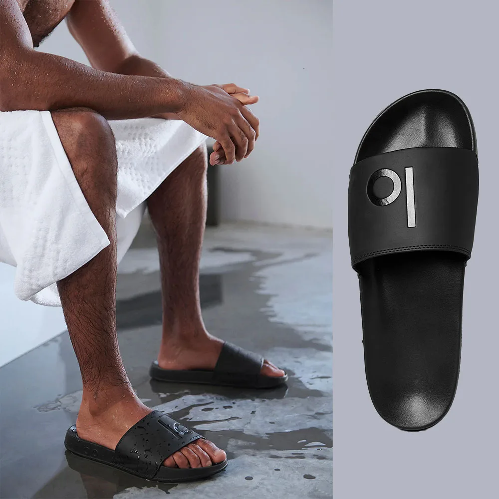 

LO Men's It Slide Men's Women's Non Slip Black Slippers for Outdoor and Indoor Leisure Comfortable Beach Sandals Unisex style